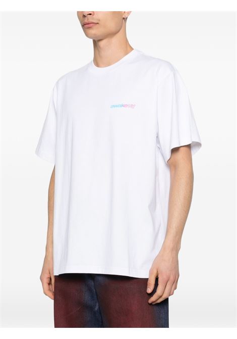 t-shirt gradient sport uomo bianca AWAKE NY | AWK-SP26-TS008WH